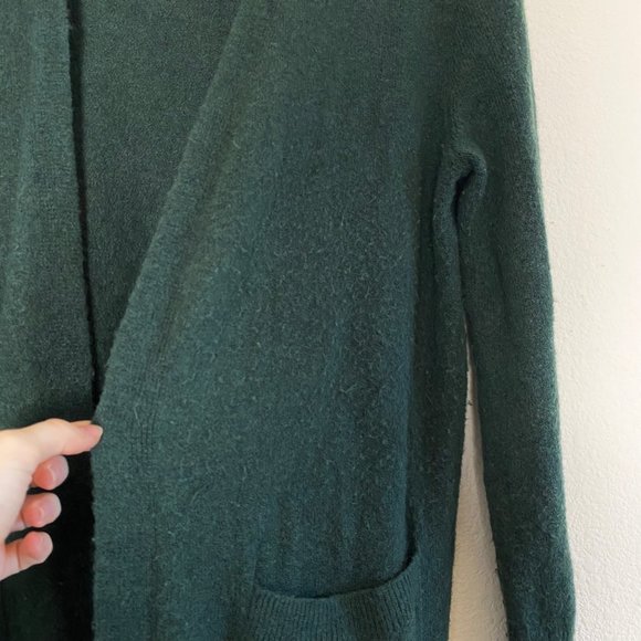 Madewell Kent Cardigan Long Sleeve Sweater Donegal Forest Green - Picture 5 of 6